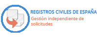 Registro Civiles de España. Gestión independiente de solicitudes